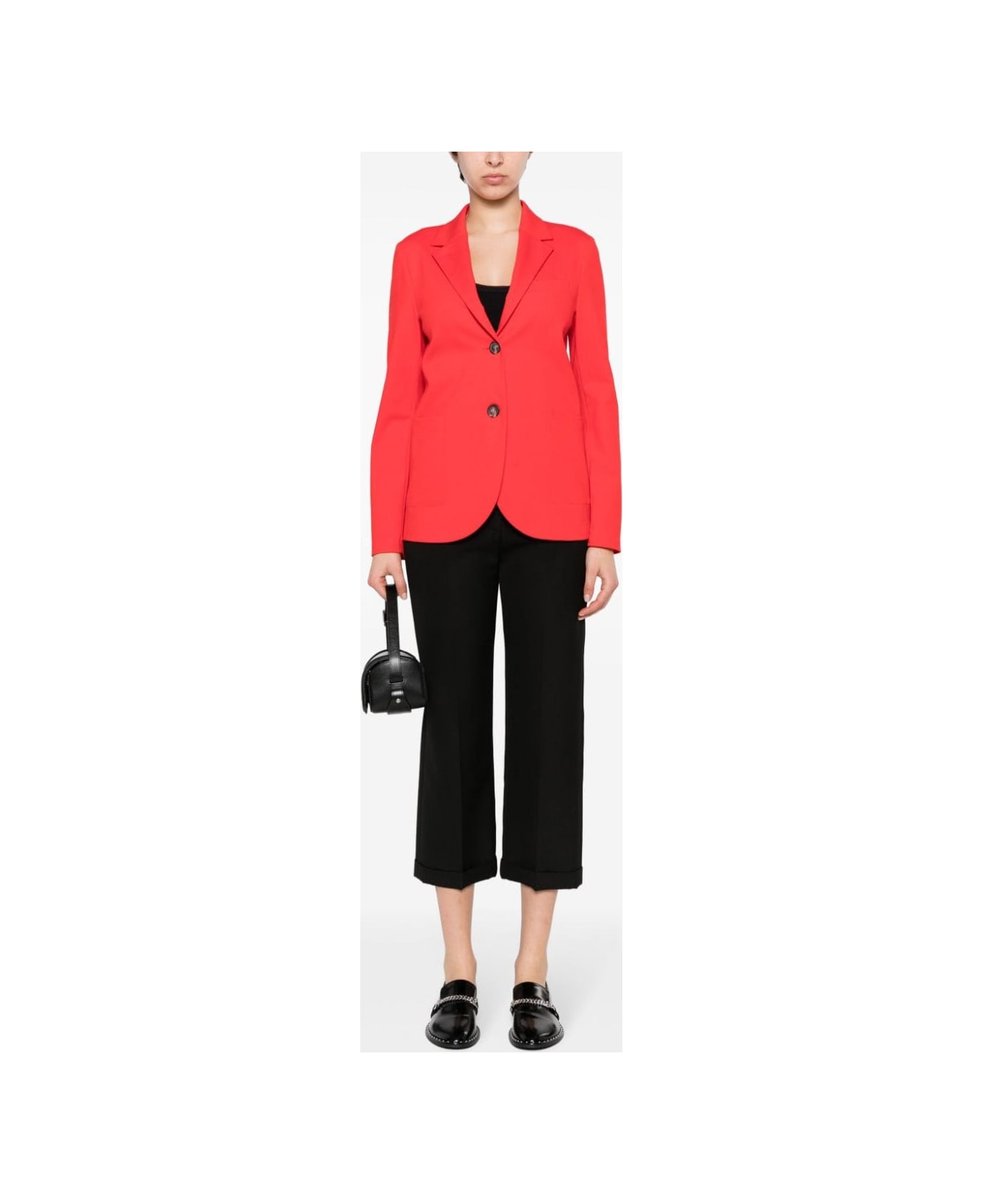 Harris Wharf London Single-breasted Blazer Jacket - Red