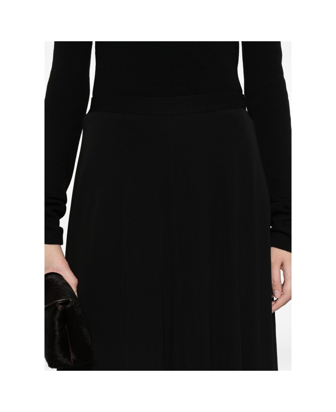 Totême Fluid Midi Skirt - Black スカート