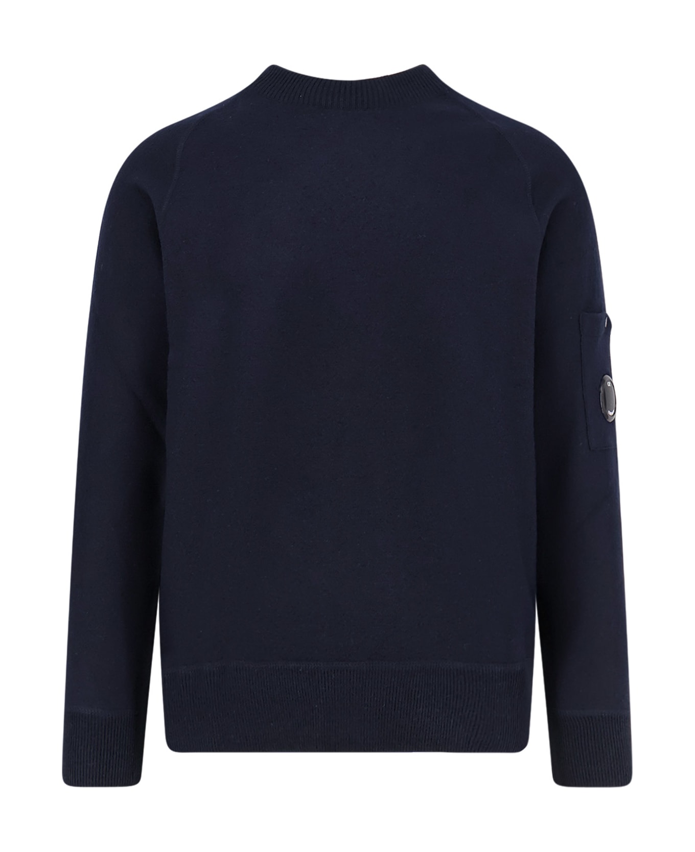 C.P. Company Wool And Cotton Felted Sweater - TOTAL ECLIPSE