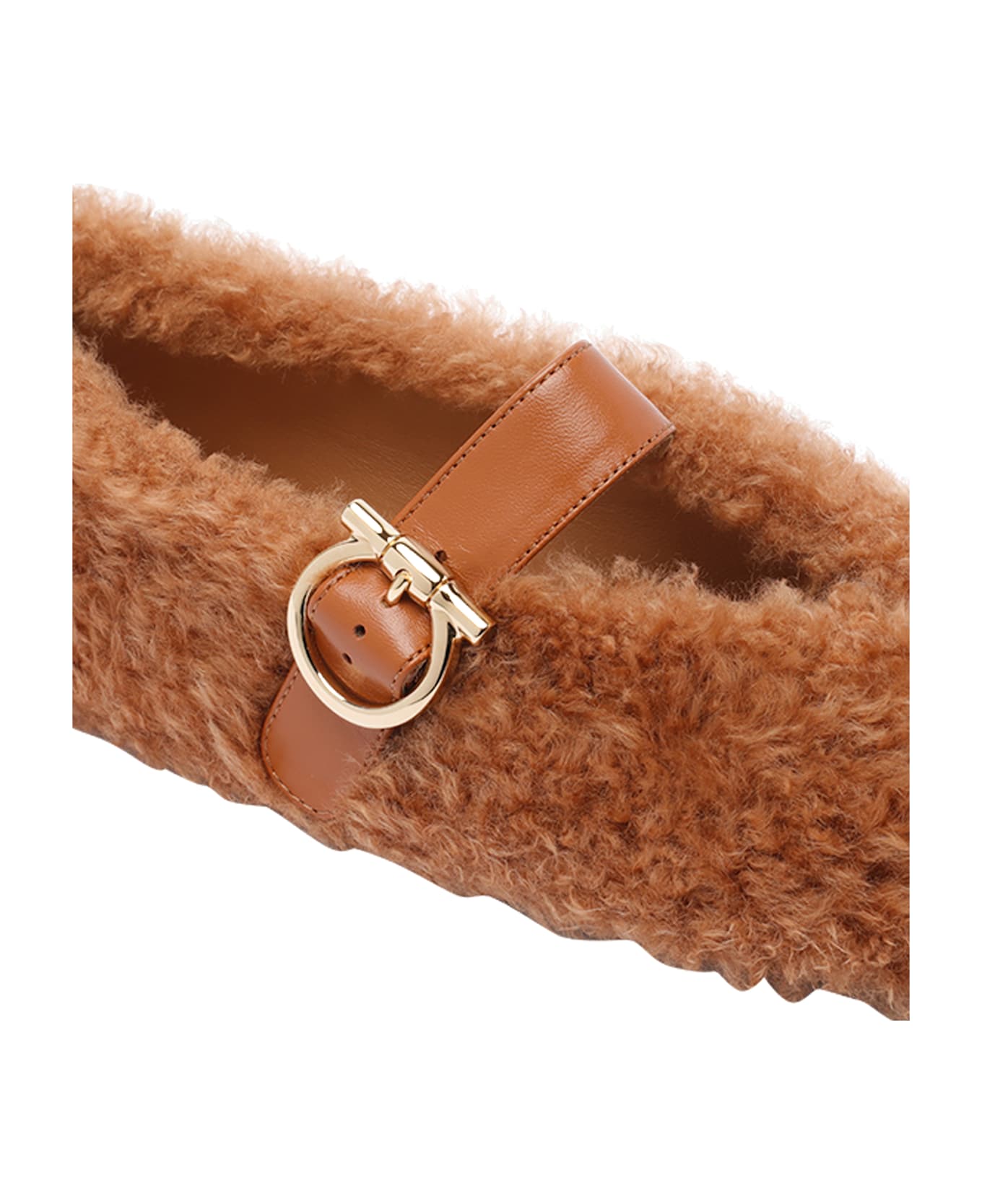 Ferragamo Teddy Ballets - Brown