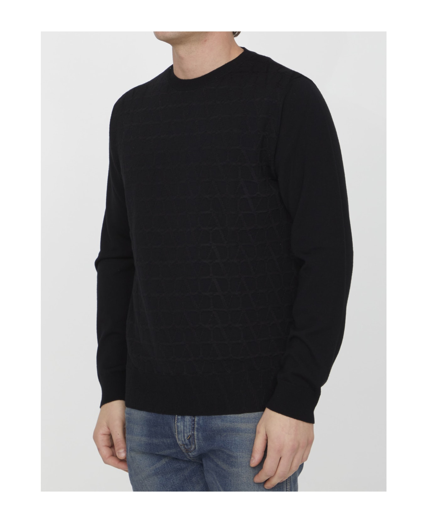 Valentino Toile Iconographe Sweater - BLACK ニットウェア