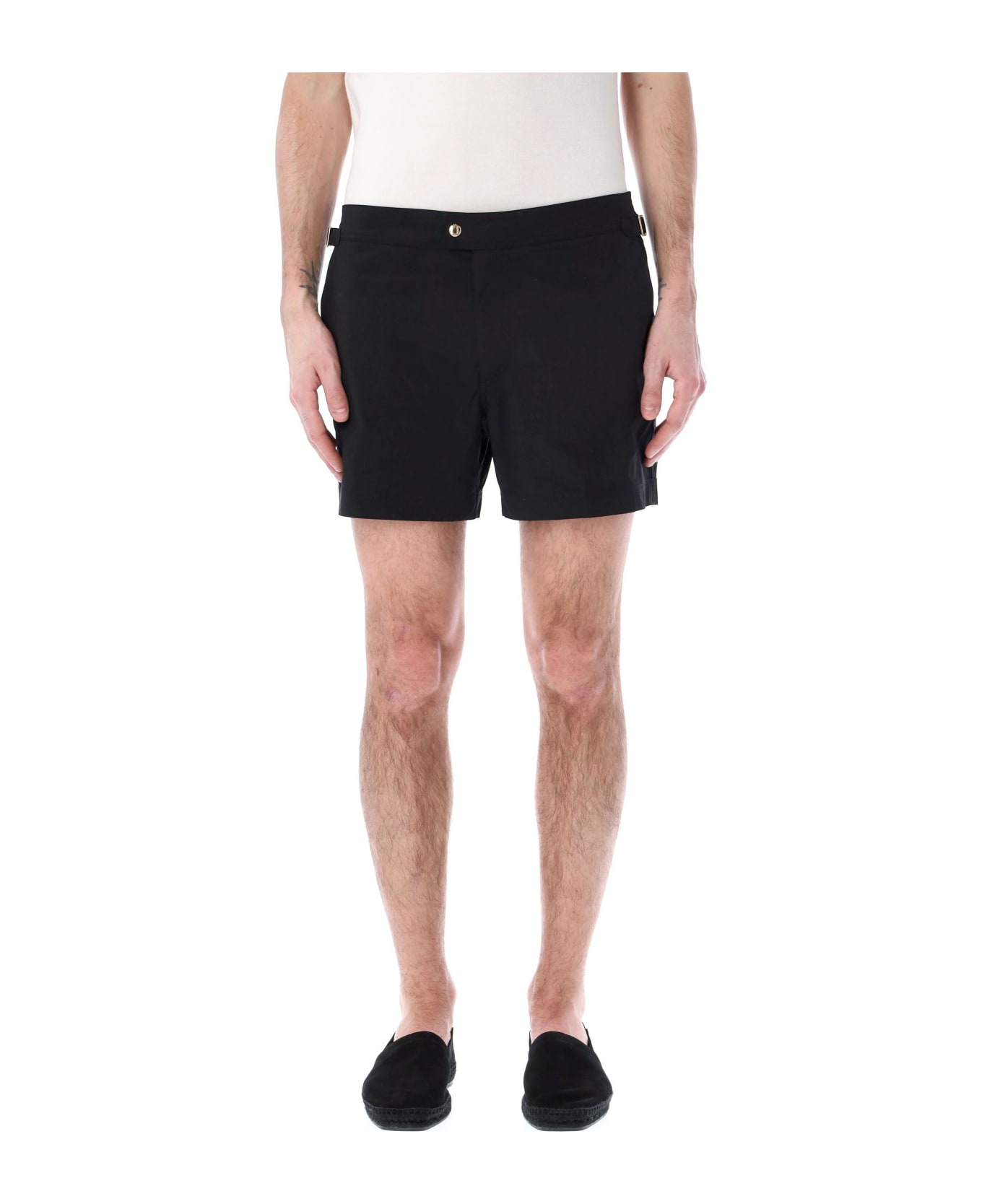 Tom Ford Nylon Swim Shorts - BLACK