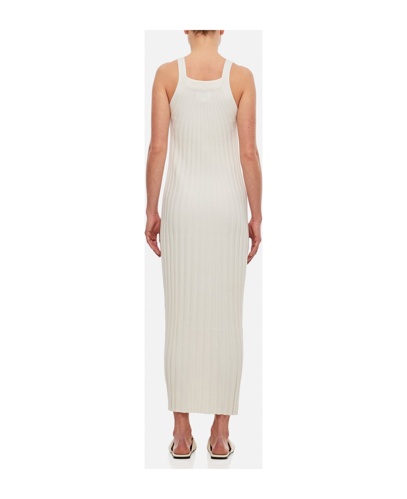 Loulou Studio Otama Silk Cotton Dress - White ワンピース＆ドレス