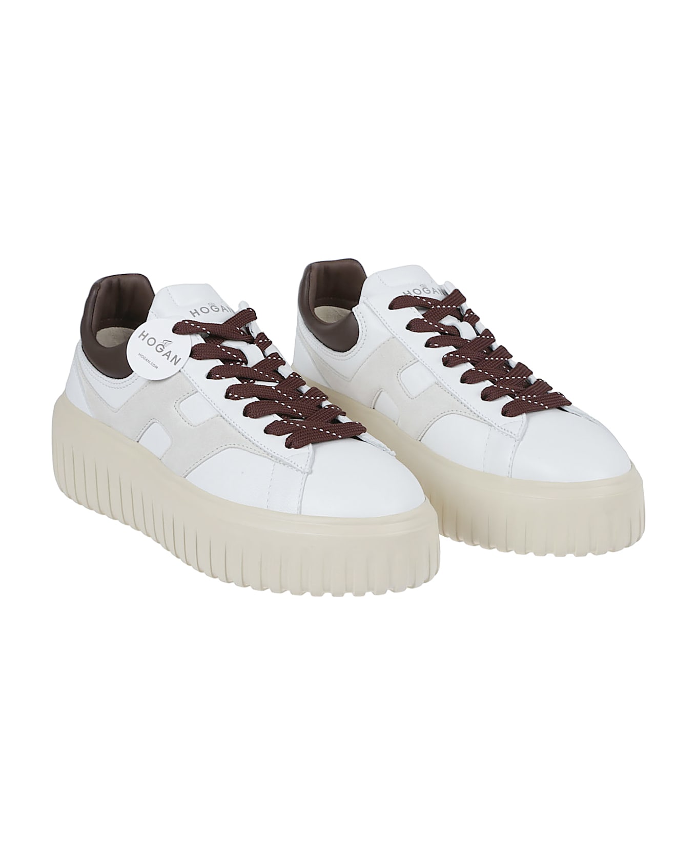 Hogan H-stripes Sneakers - Baz Yogurt/chocolate Brown