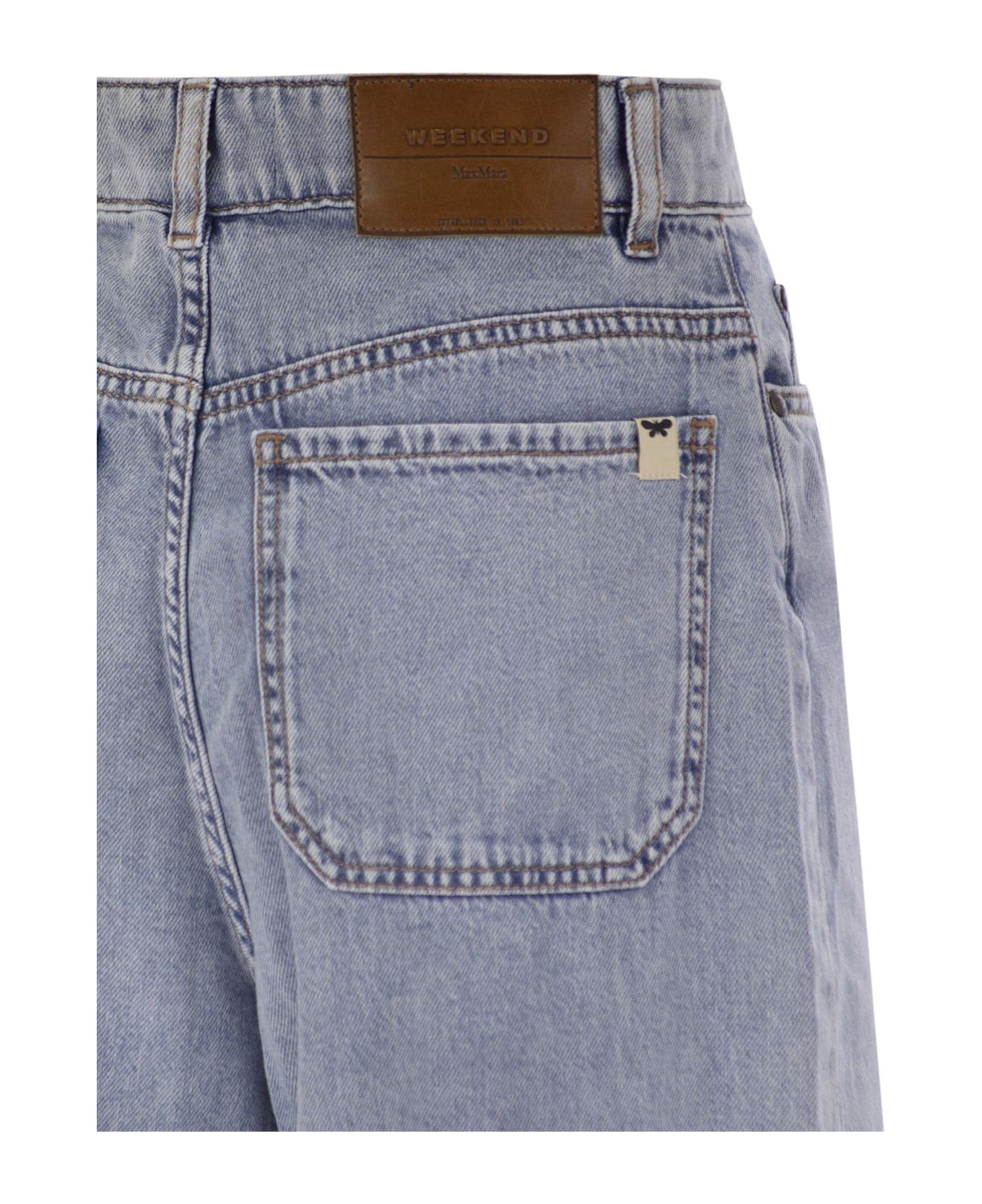Weekend Max Mara Vega Wide Leg Jeans - Azzurro