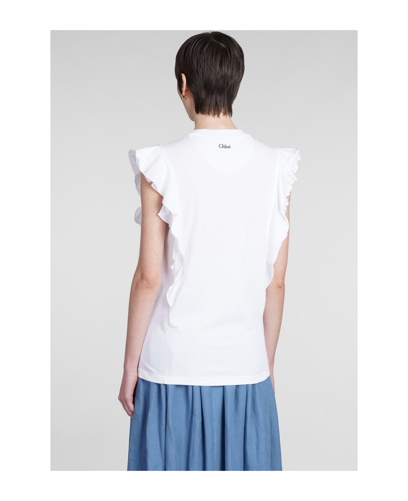Chloé T-shirt In White Cotton - white