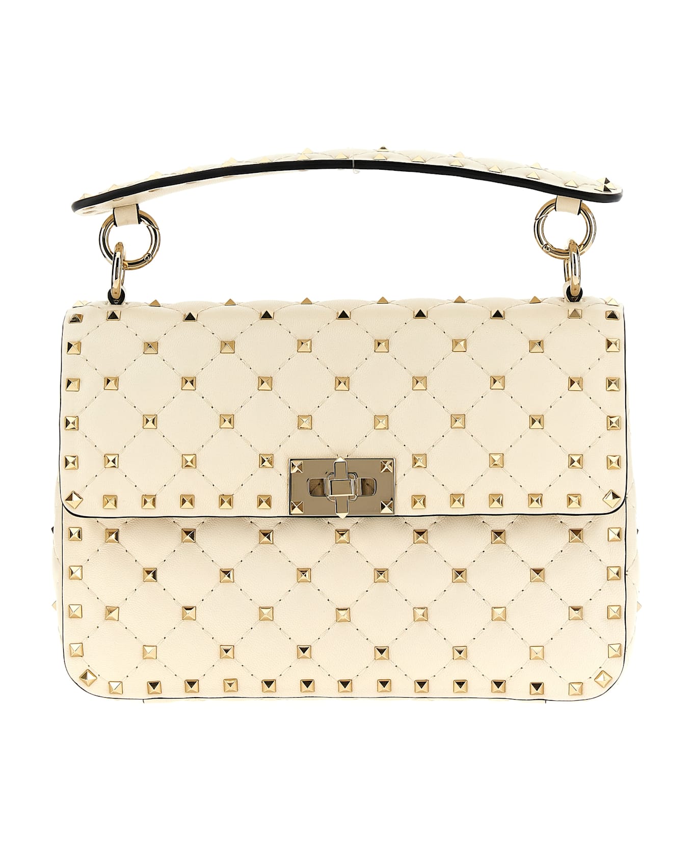 Valentino Garavani 
rockstud Spike
 Shoulder Bag - White