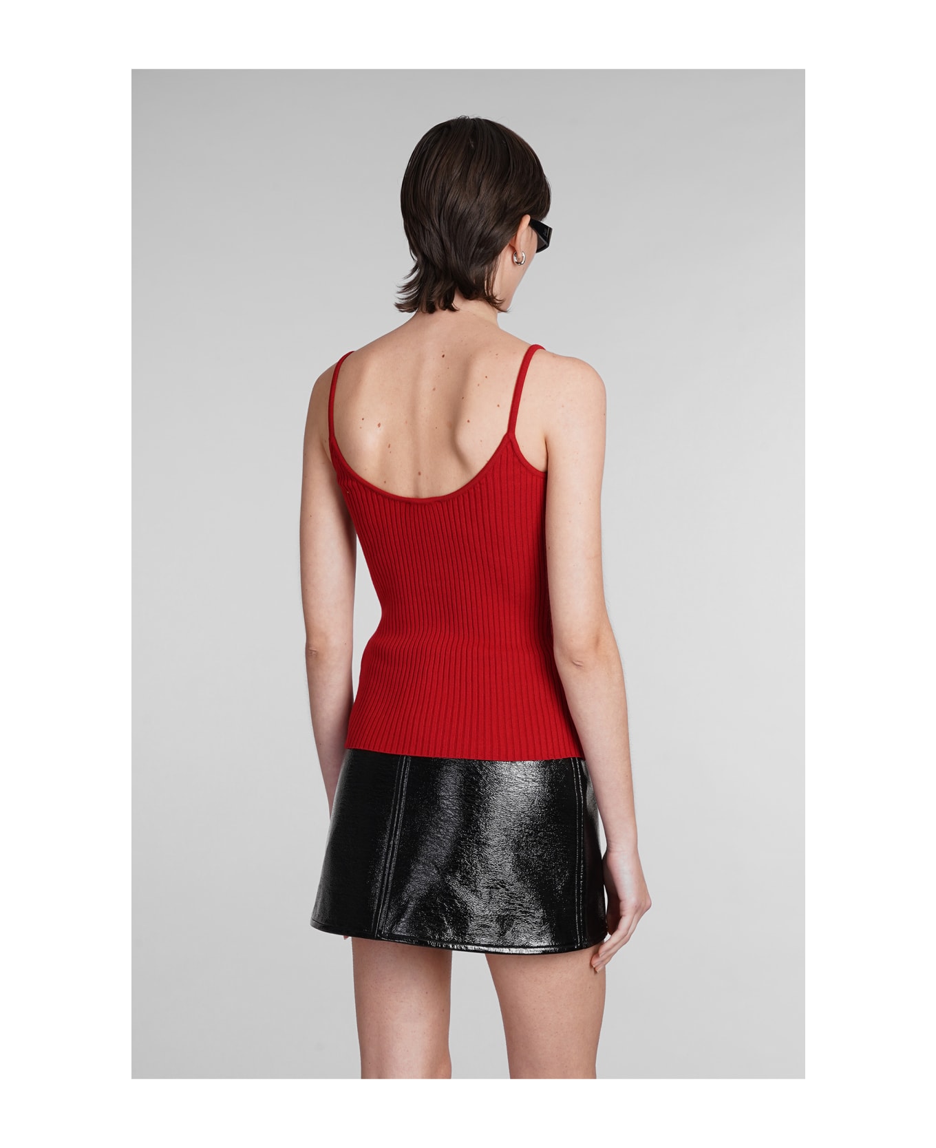 Courrèges Topwear In Red Viscose - red