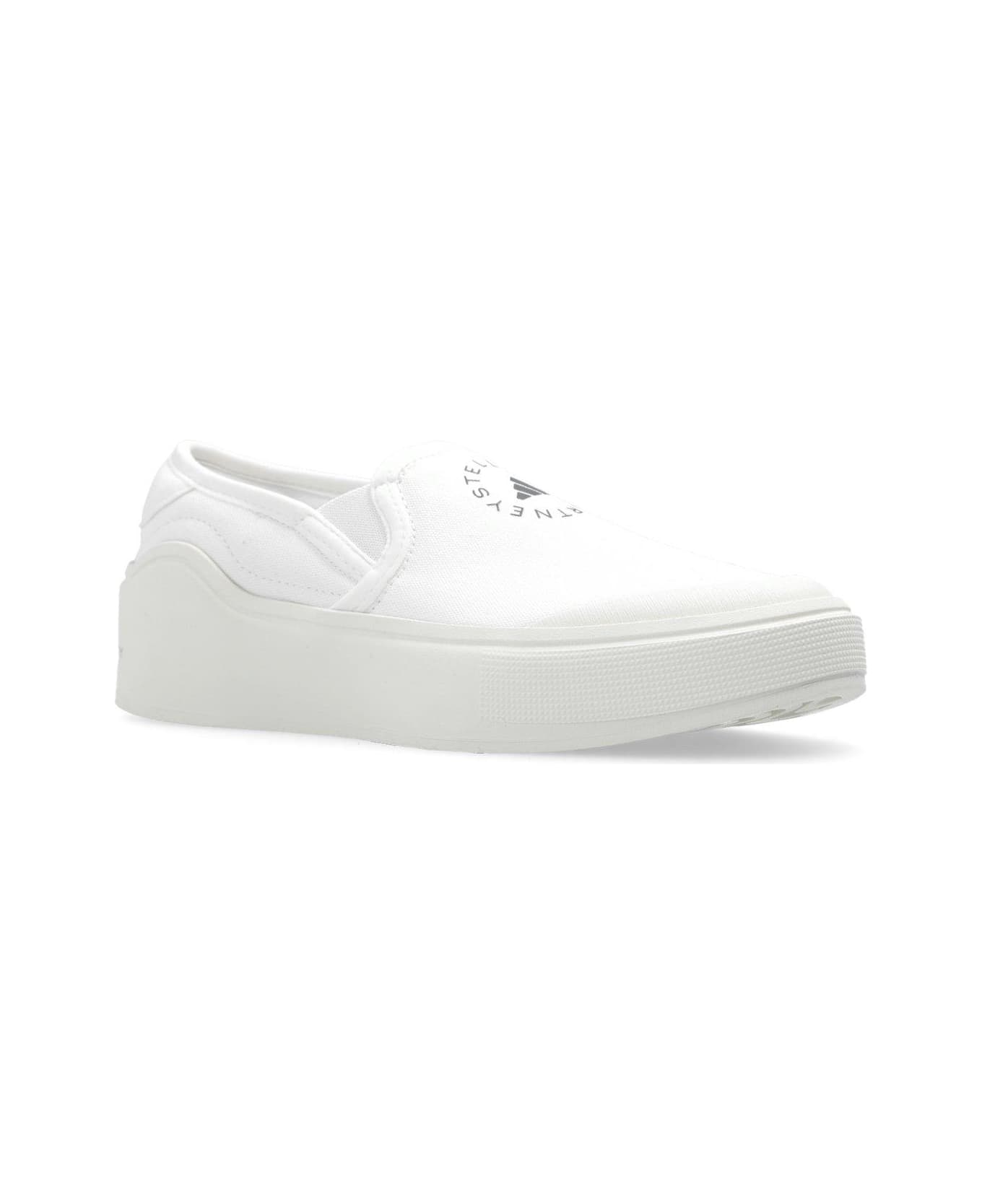 Adidas by Stella McCartney Court Slip-on Sneakers - Ftwwht Ftwwht Cblack スニーカー
