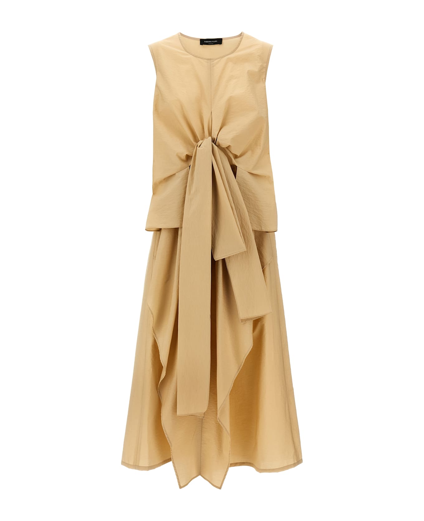 Fabiana Filippi Paper Hand Dress - Beige