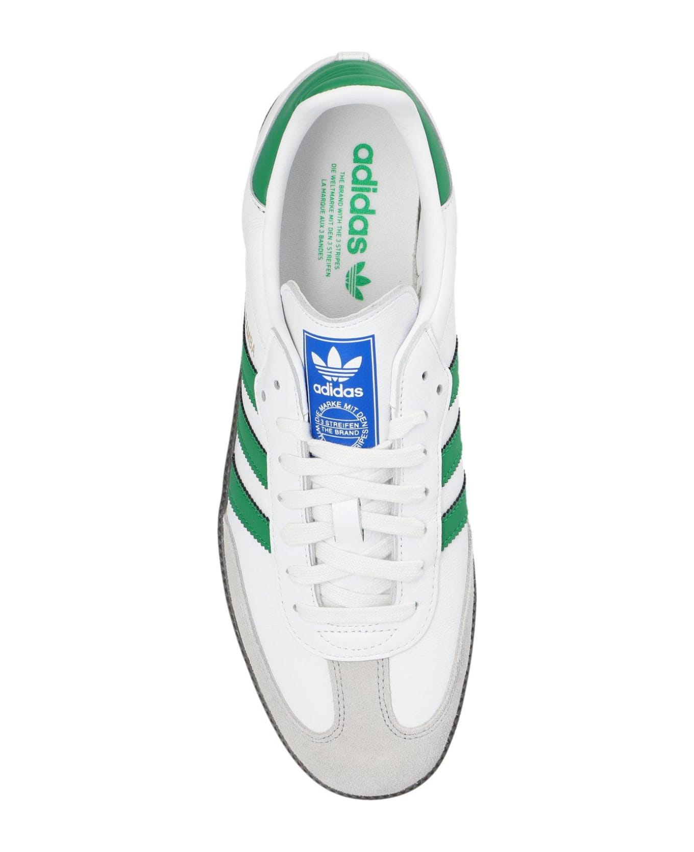 Adidas Originals Samba Og Lace-up Sneakers - White Green