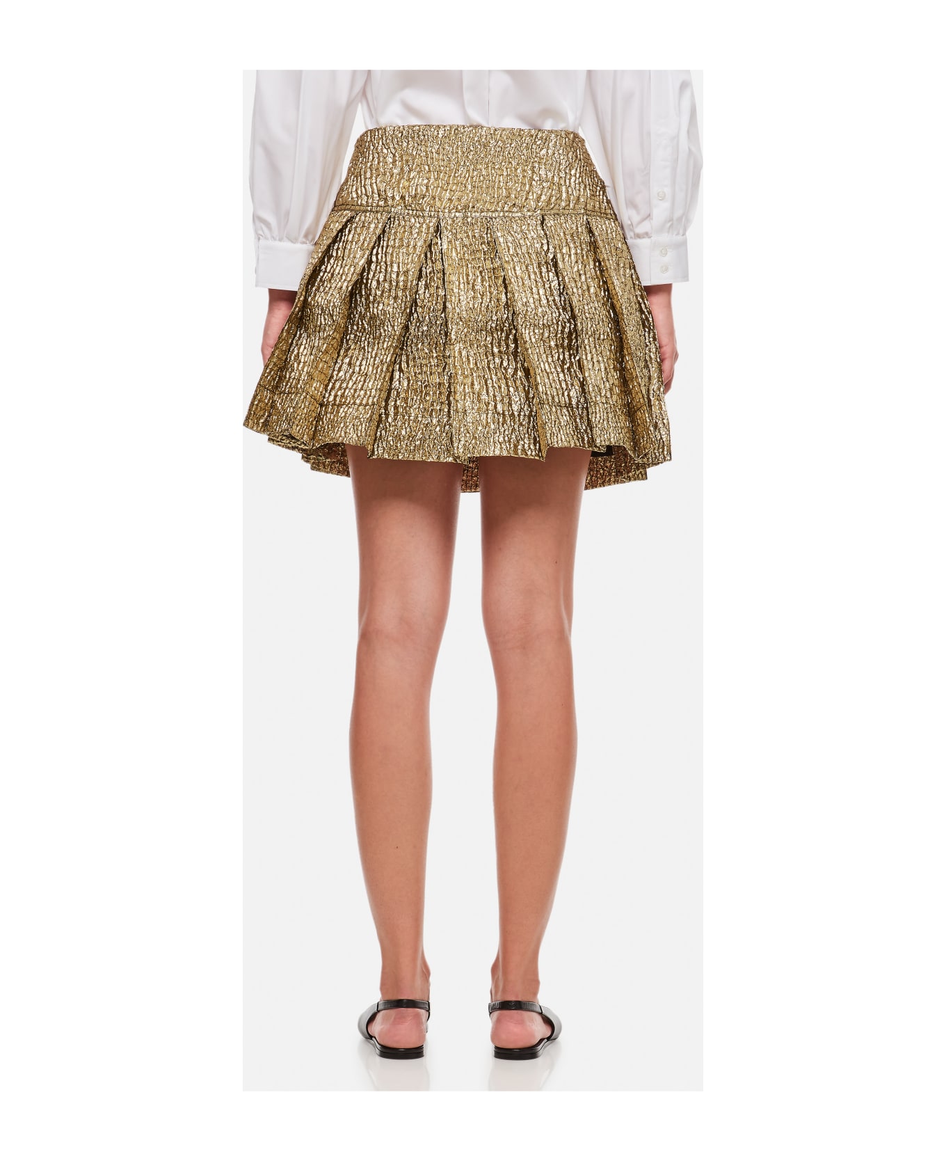 Simone Rocha Pleated Mini Kilt - Golden スカート