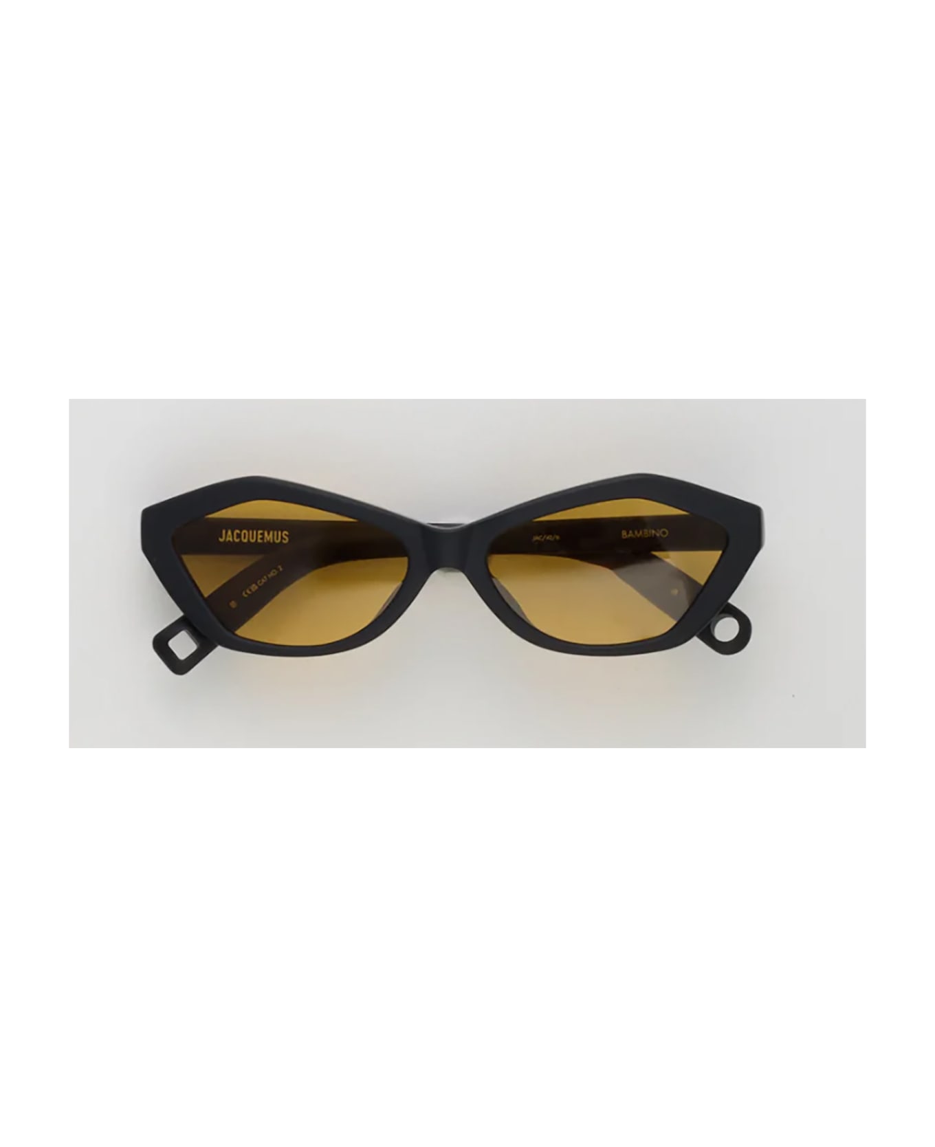 Jacquemus BAMBINO Sunglasses - Matt Black/matt Black