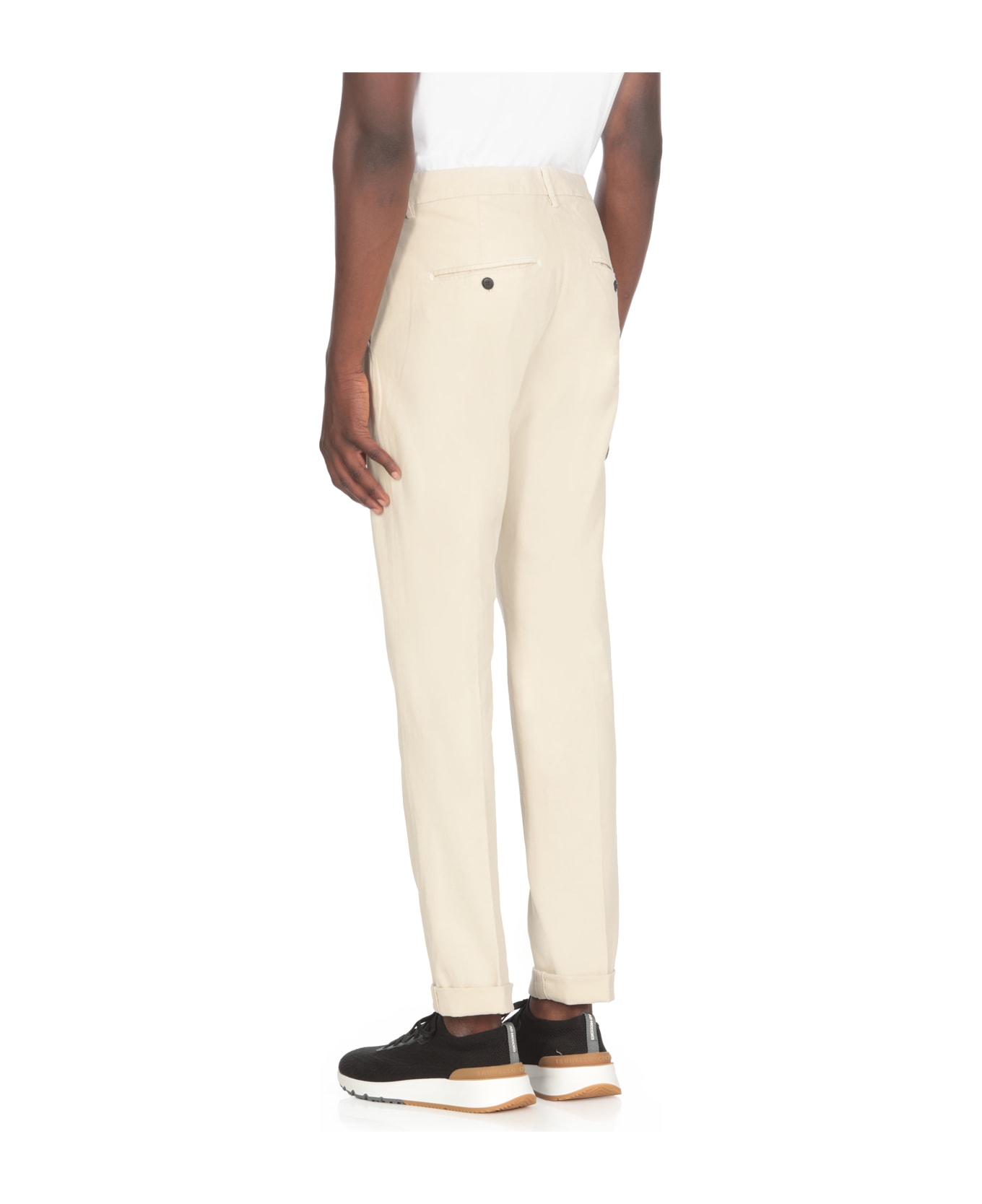 Dondup Trousers Beige - Ivory