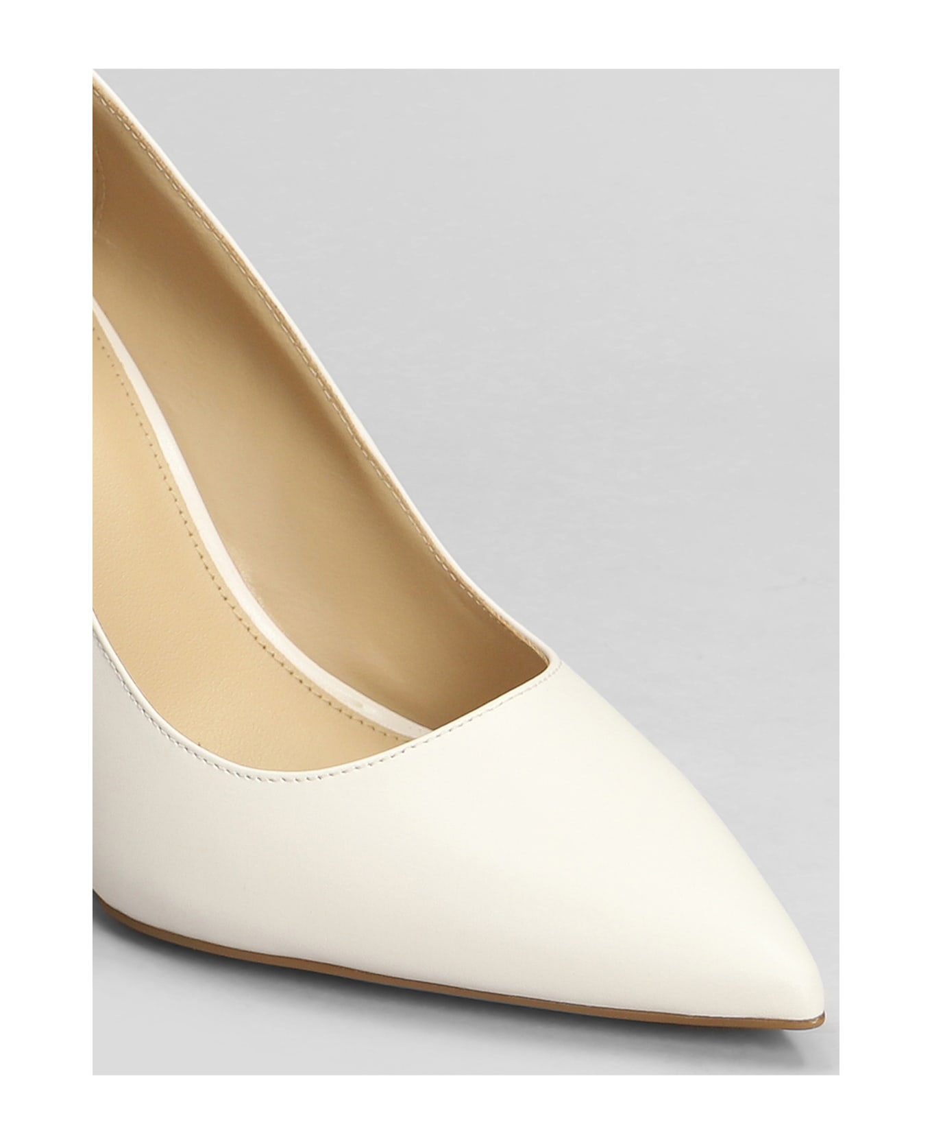 Michael Kors Alina Flex High Pump Pumps In Beige Leather - beige