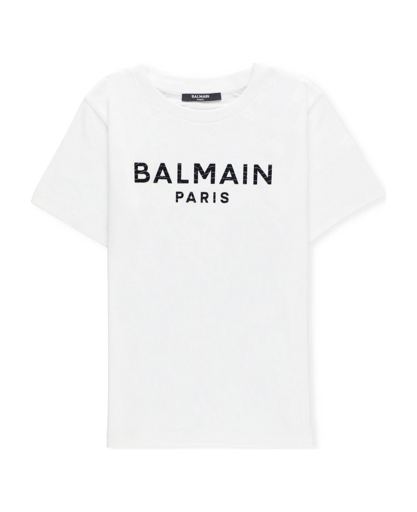 Balmain Logo Detailed Jersey T-shirt - White Tシャツ＆ポロシャツ