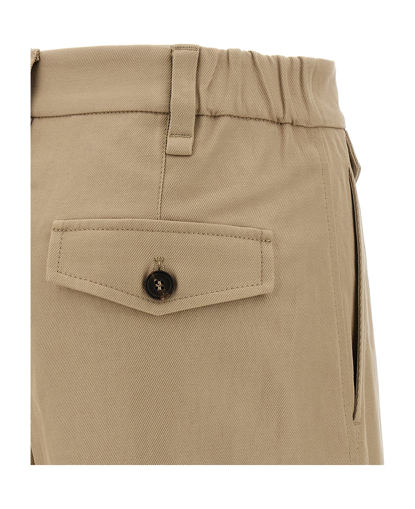 Brunello Cucinelli Turn-up Bermuda Shorts - Beige