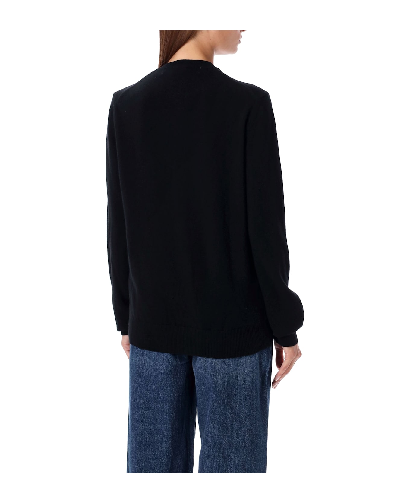 Comme des Garçons Play Cardigan Black Heart Patch - BLACK