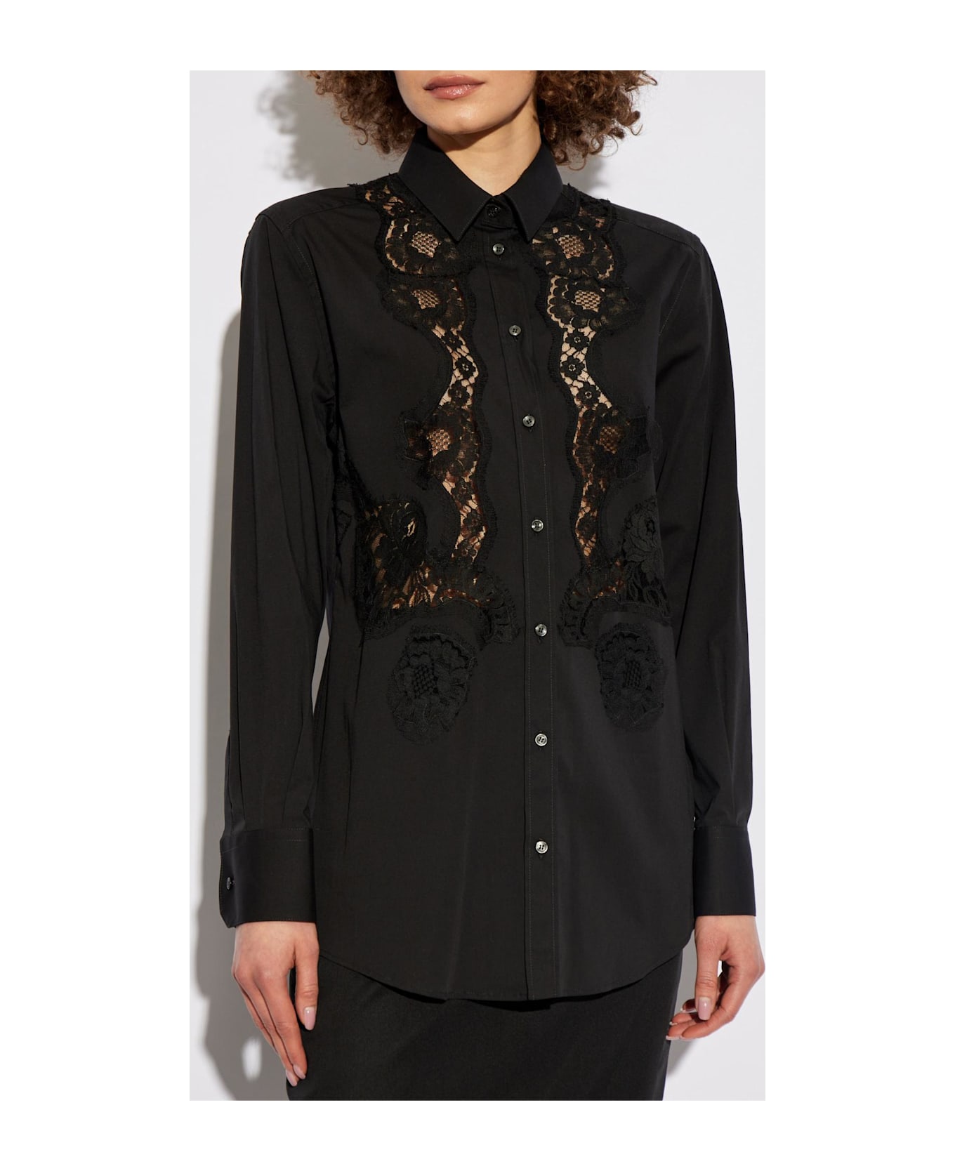Dolce 
Gabbana Shirt With Lace - Black