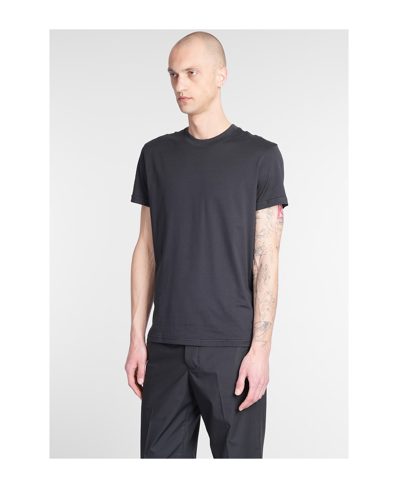 PT Torino 01cd T-shirt In Black Cotton - black