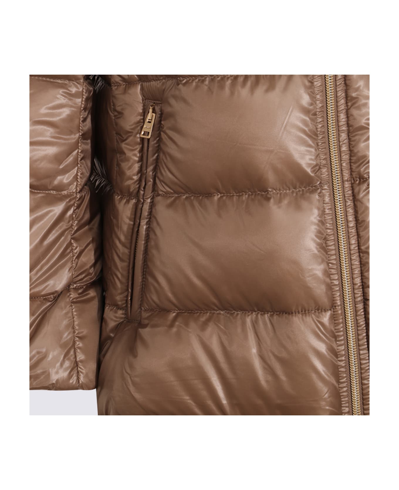 Herno Beige Down Jacket - Dove Grey