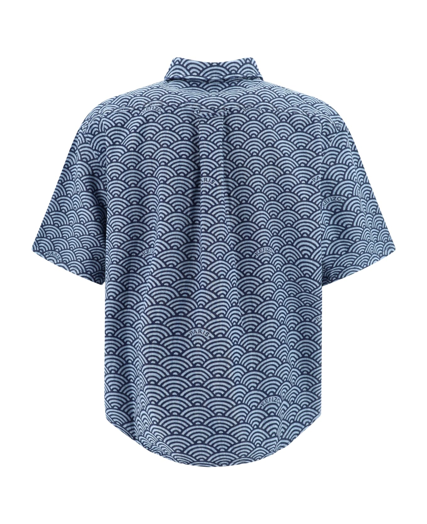 Kenzo Printed Denim Shirt - Rinse Blue Denim