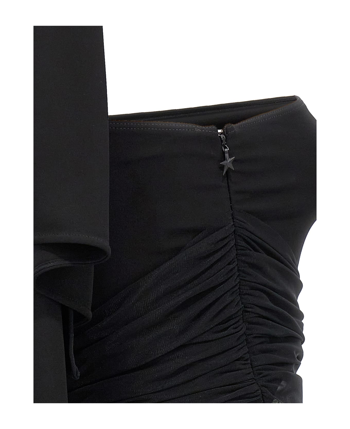 Mugler Cut-out Sheer Dress - Black  