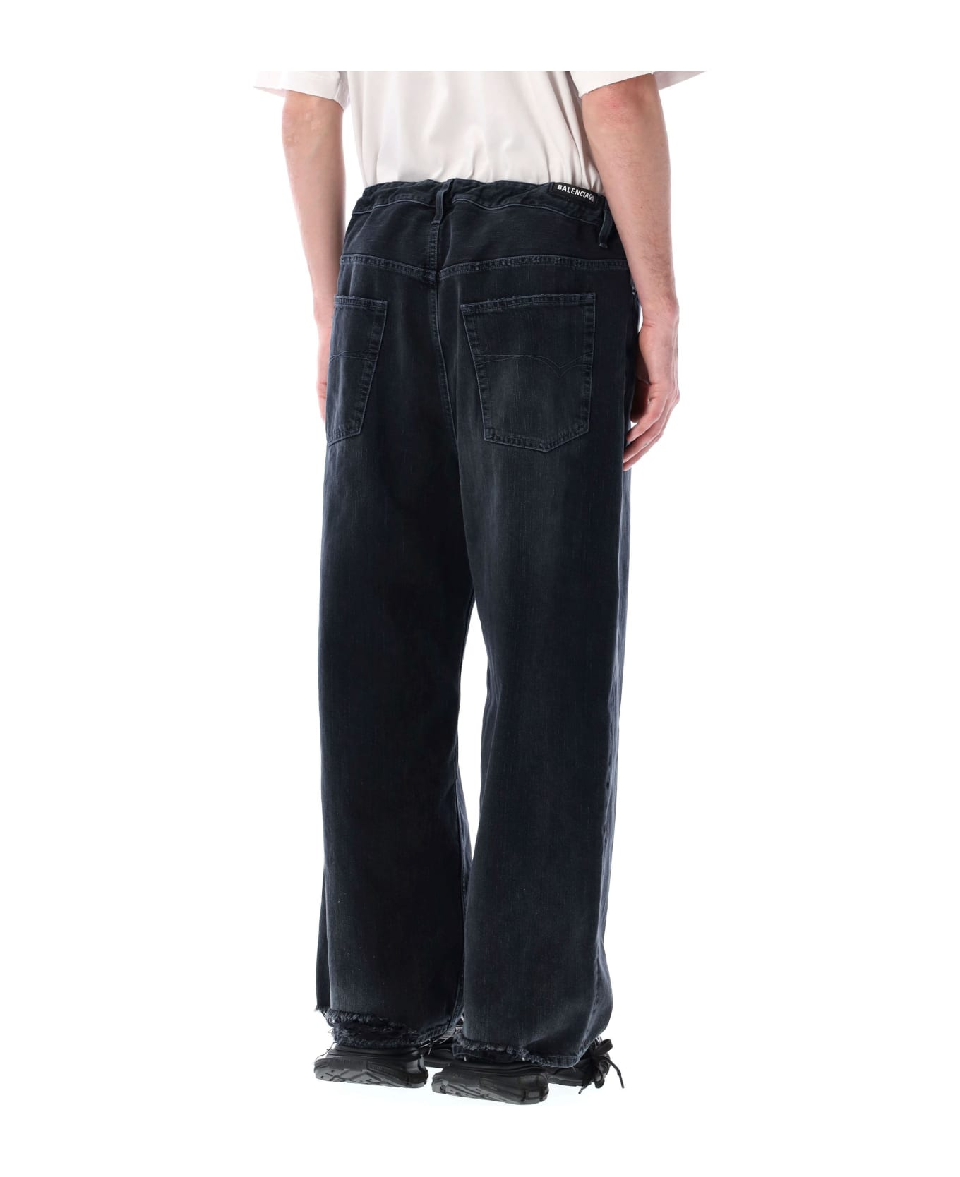 Balenciaga Wide-leg Jeans - Black