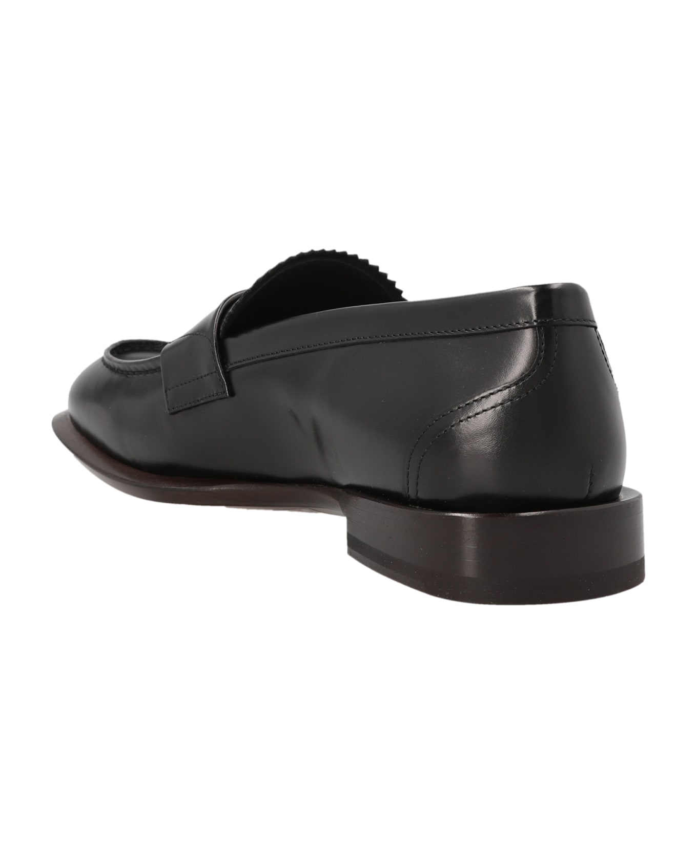 Alexander McQueen Leather Loafers - Black ローファー＆デッキシューズ