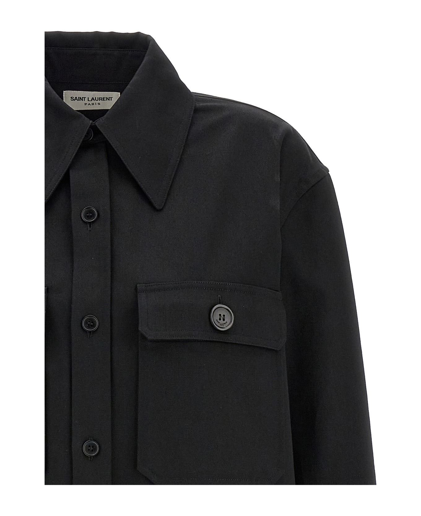 Saint Laurent 'saharienne' Shirt - Black シャツ