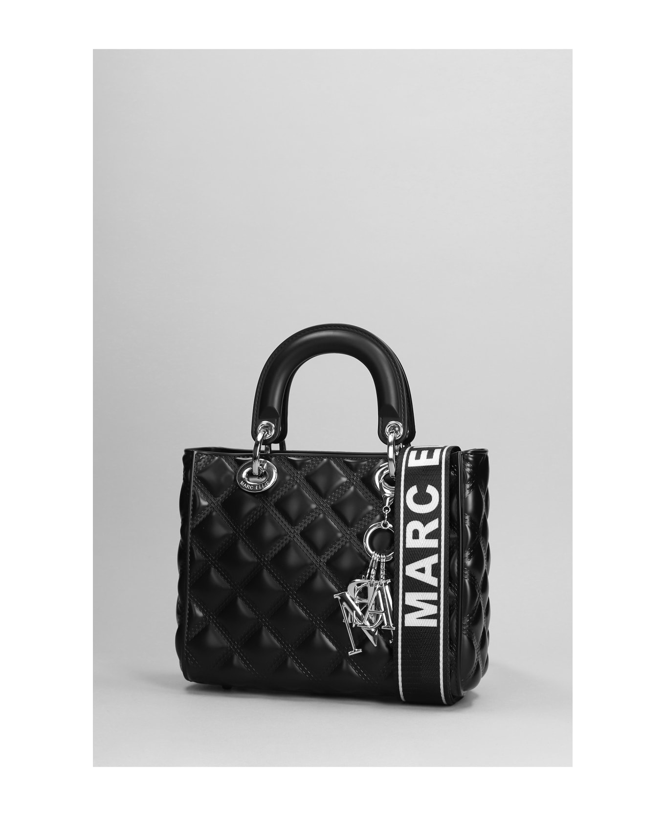 Marc Ellis Flat Missy M Shoulder Bag In Black Pvc - black