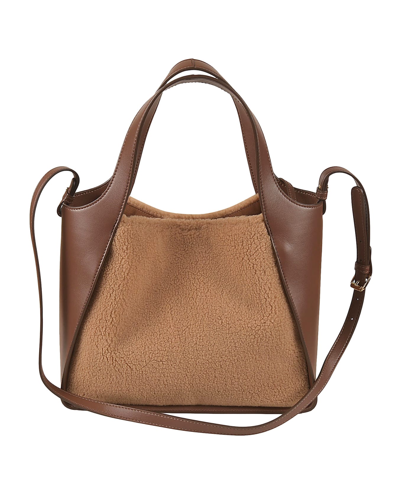 Stella McCartney Studded Logo Tote - Biscuit