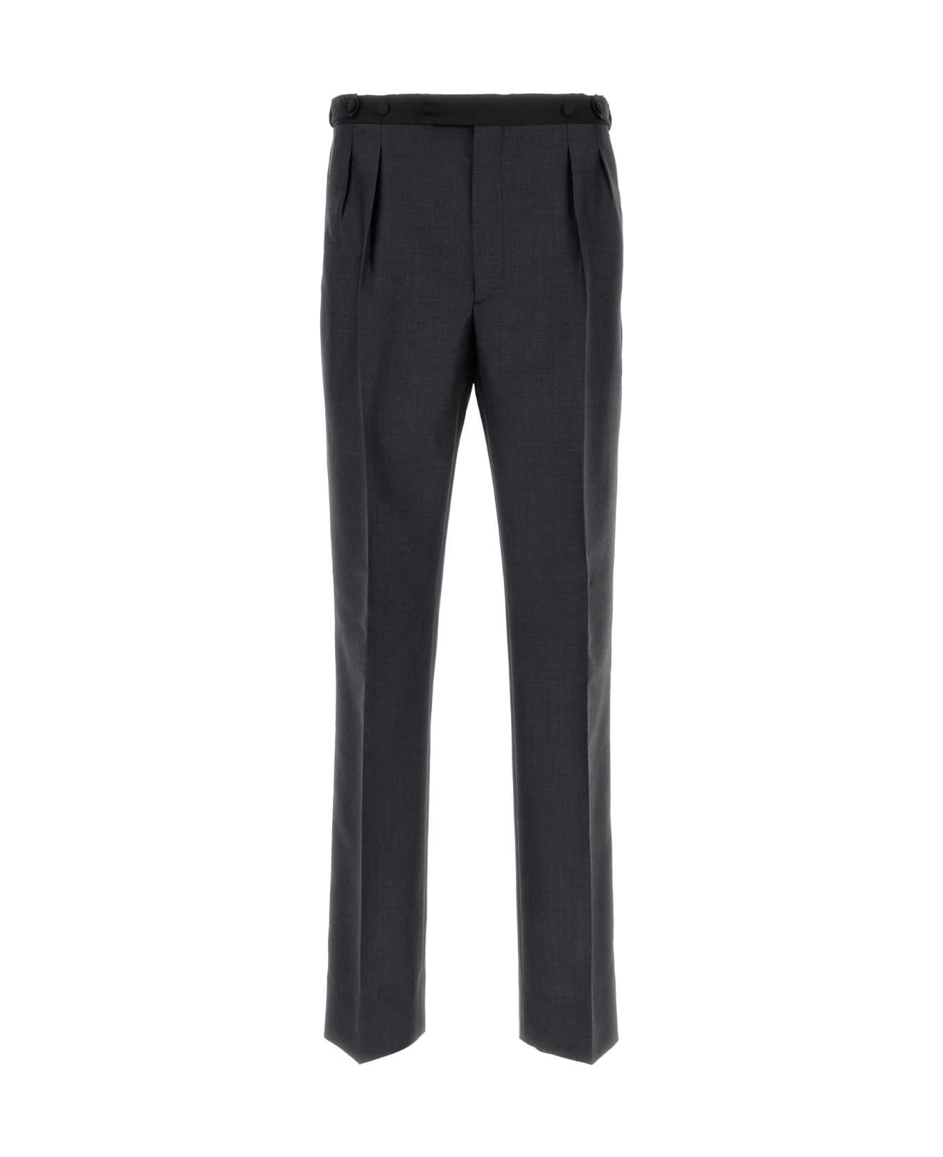 Prada Charcoal Mohair Blend Pant - ANTRACITE