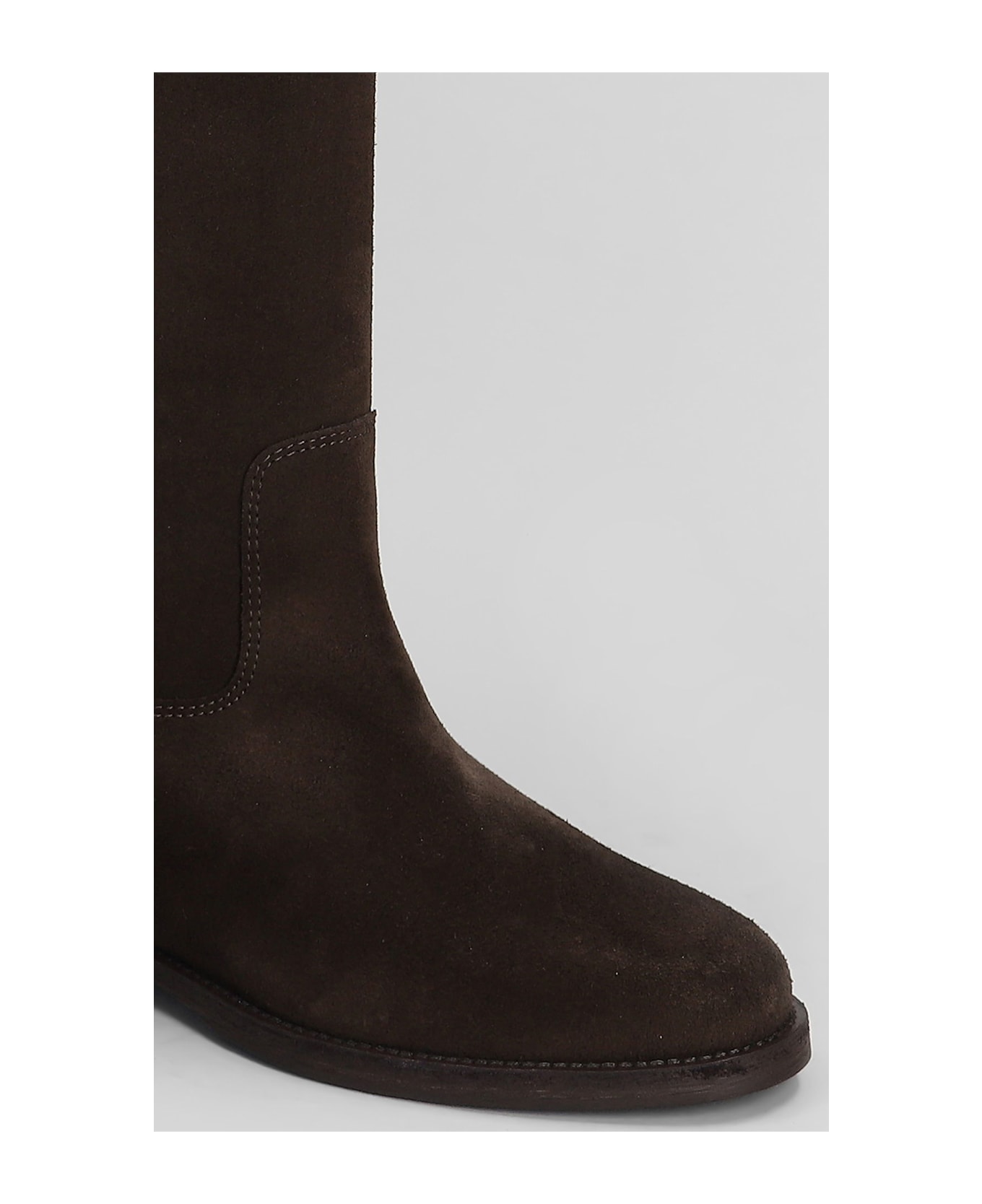 Via Roma 15 In Dark Brown Suede - dark brown