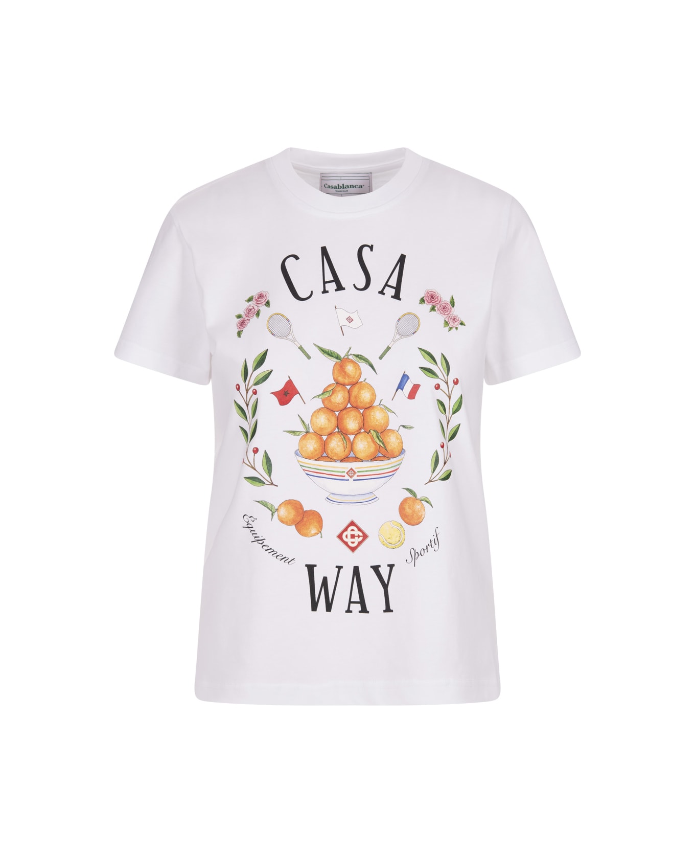 Casablanca Casa Way T-shirt In White - White