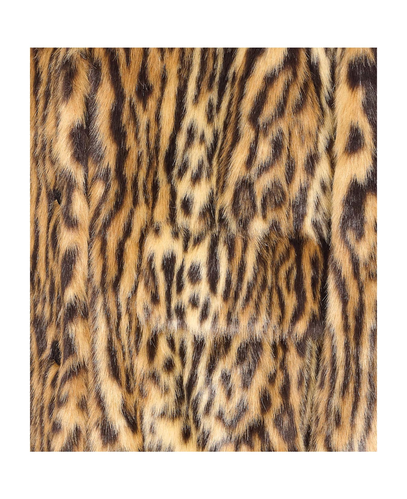 STAND STUDIO Marceline Faux Fur Coat - Brown
