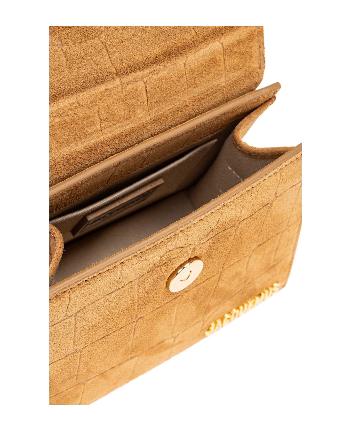 Jacquemus Chiquito Buckle Detailed Medium Top Handle Bag - Camel