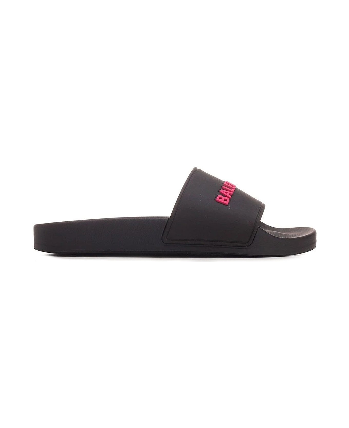 Balenciaga Balenciaga Slides With Logo - BLACK PINK