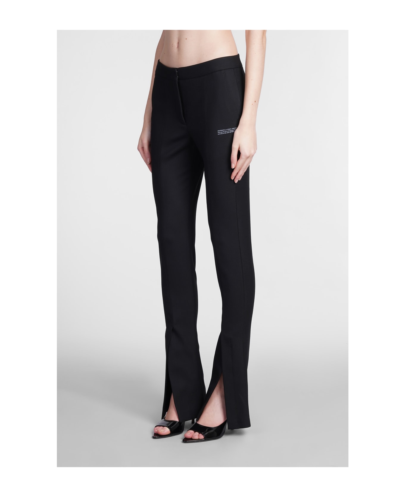 Off-White Pants In Black Polyester - black