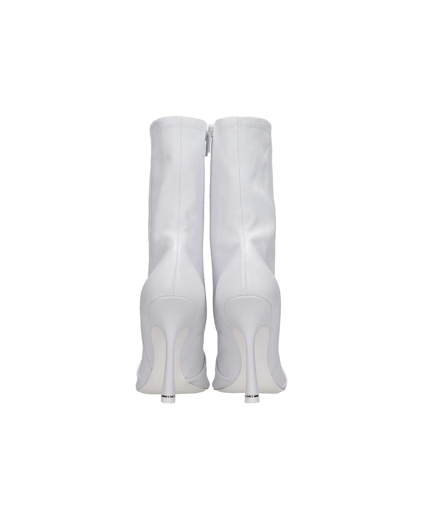 AlexanderWang Vannaミュール/パンプス/38/WHT/レザー Alexander Wang Vanna High Heels Ankle Boots In White Leather