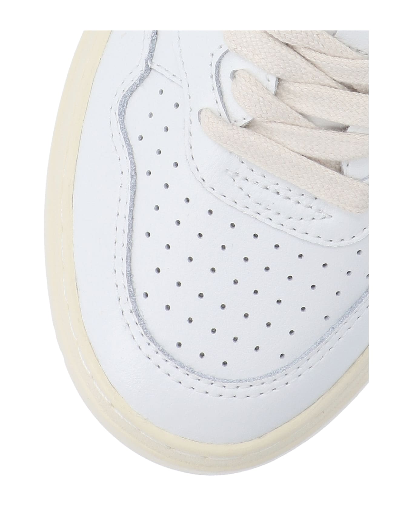 Autry 'medalist' Low Sneakers - Wht/green