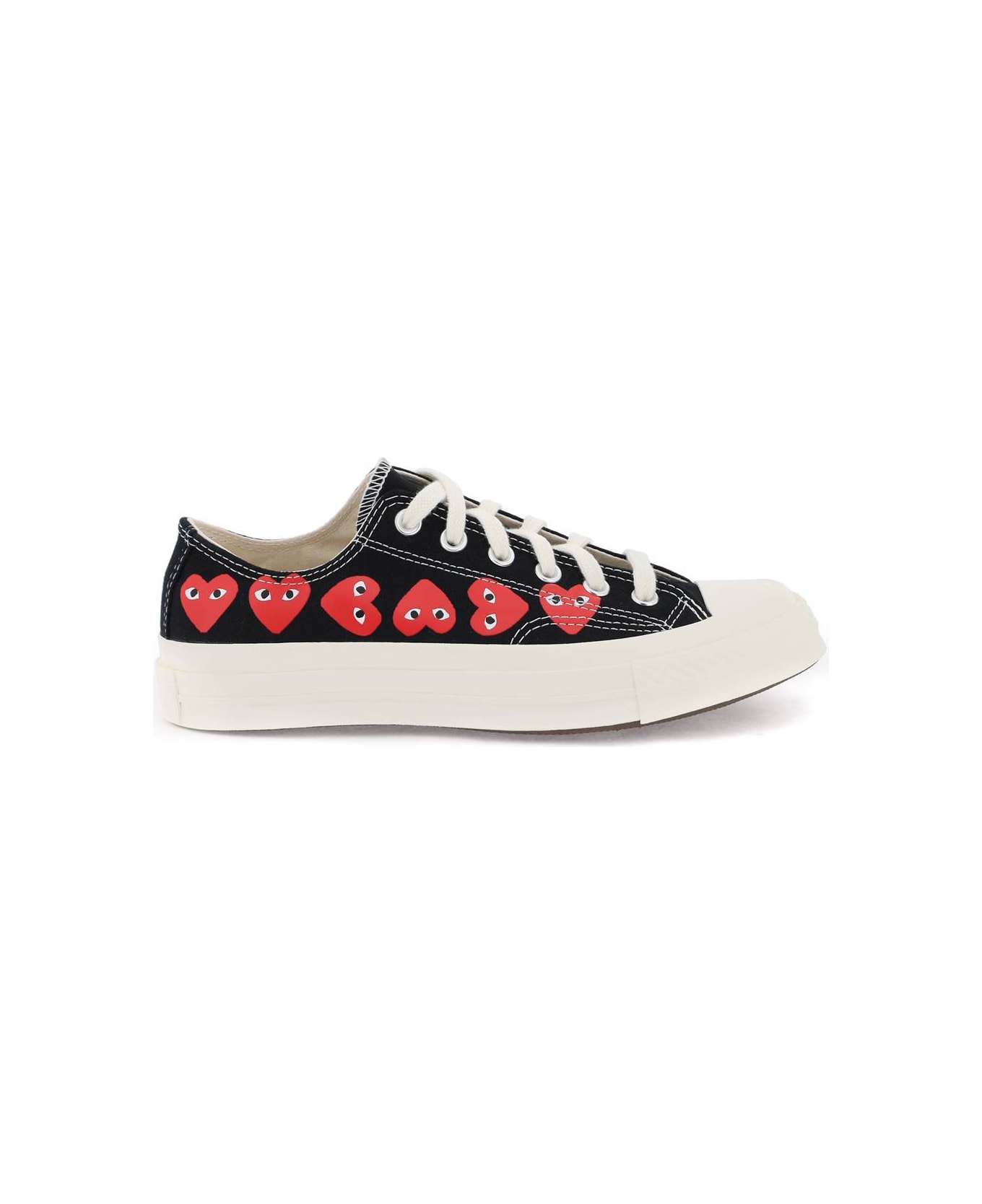 Comme des Garçons Play Multi Heart Converse X Comme Des Garçons Play Low-top Sneakers - Black スニーカー