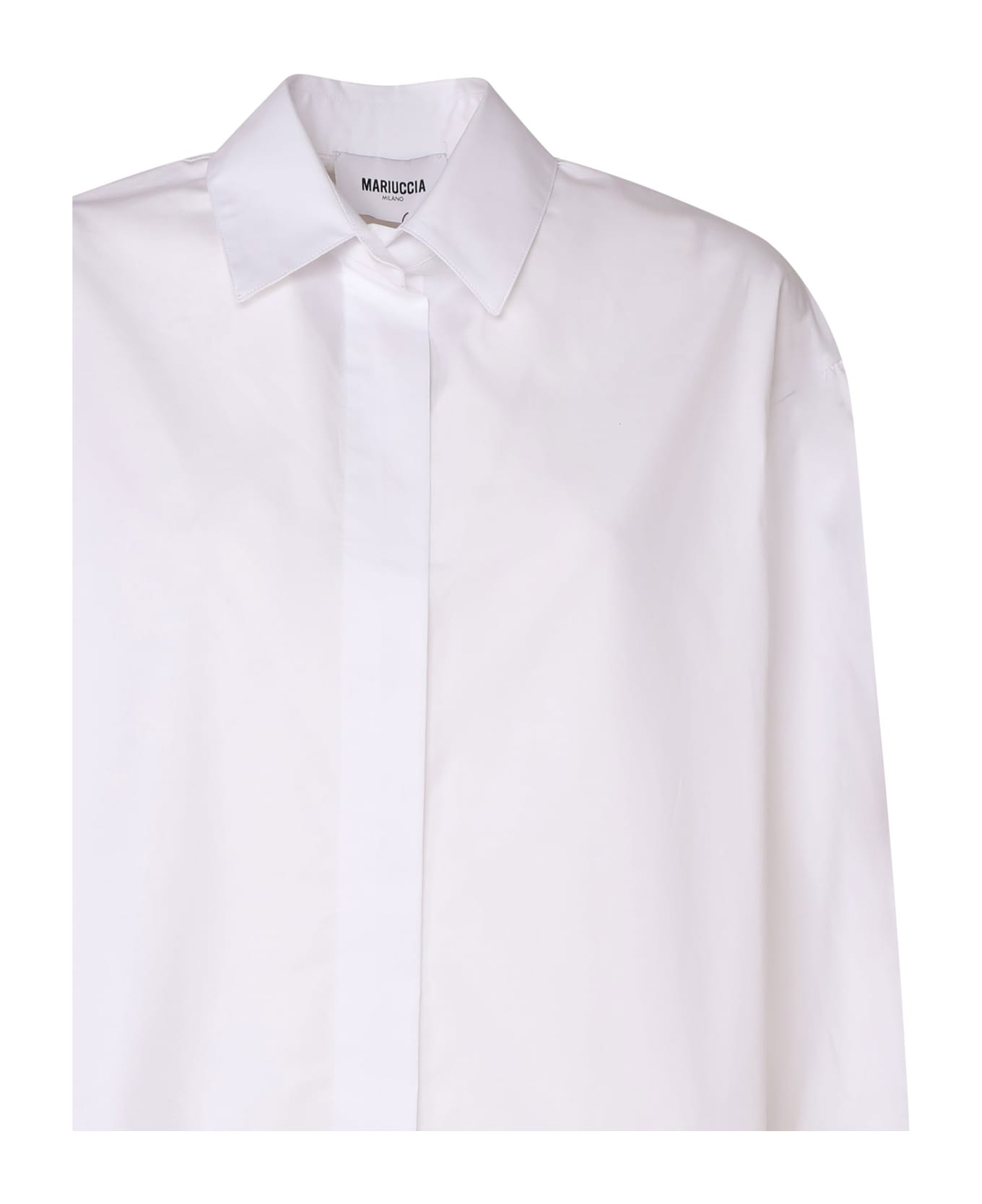 Mariuccia Milano Kids Oxford Shirt In Cotton - White