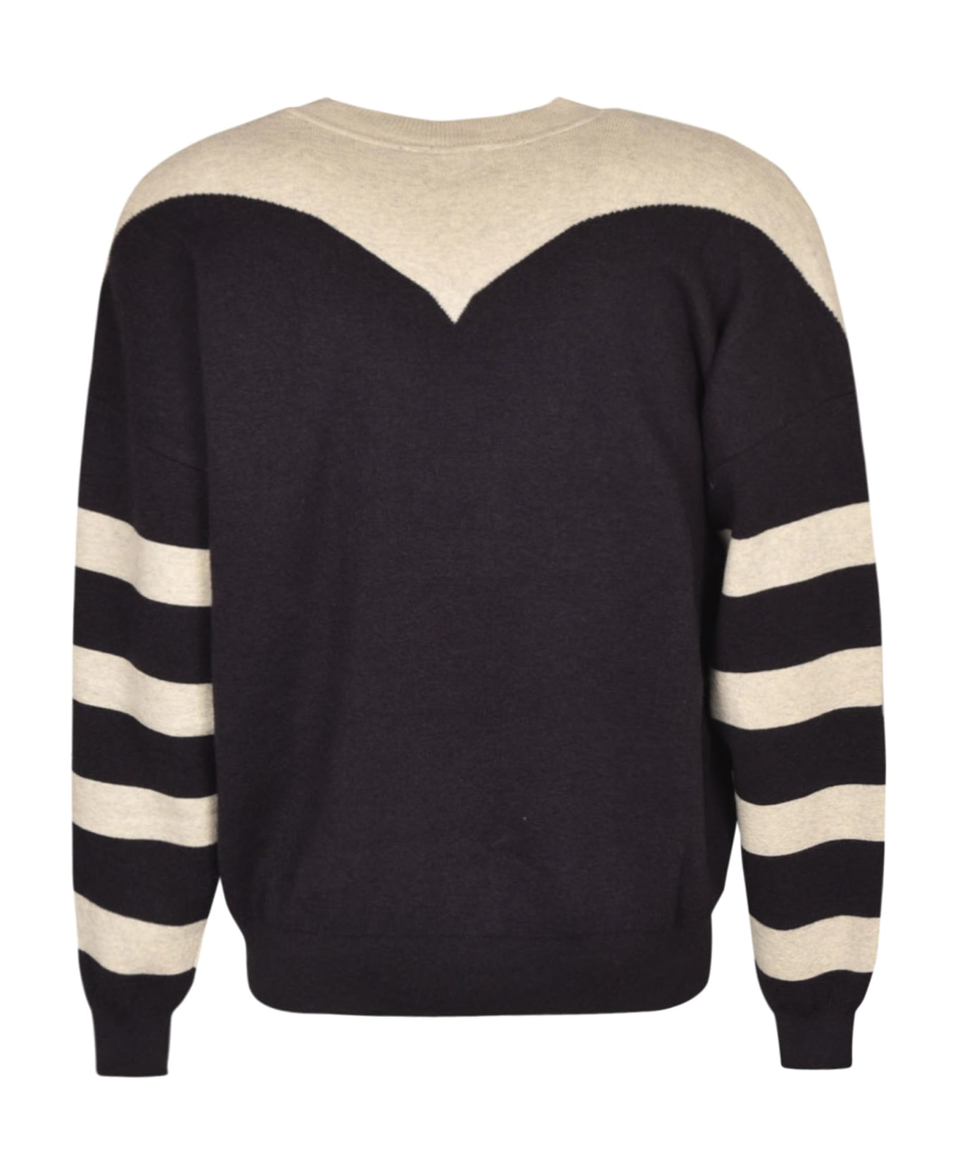 Isabel Marant Logo Stripe Sleeve Sweater - Black