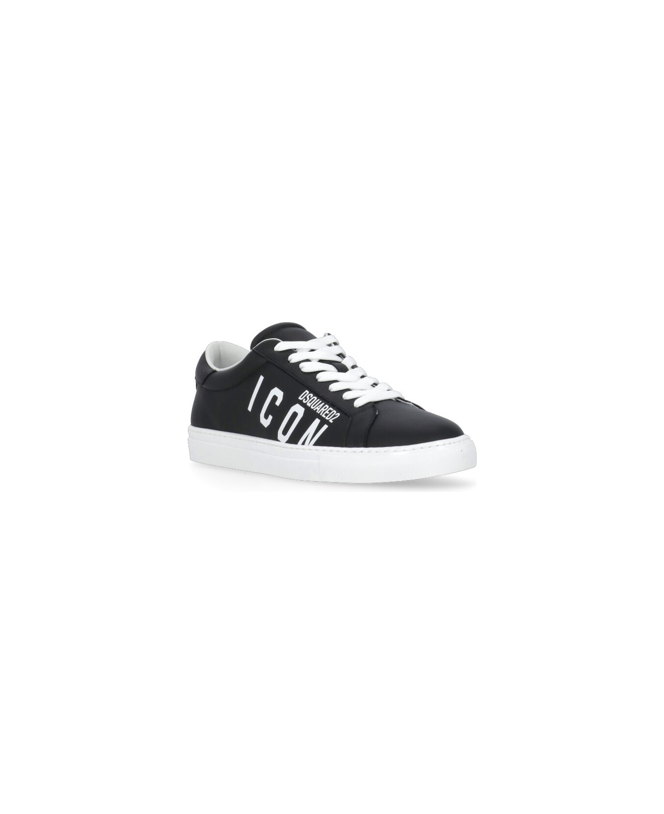 Dsquared2 Logo Printed Cassetta Sneakers Dsquared2 - BLK