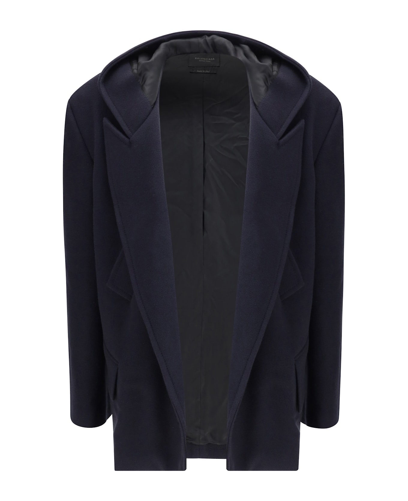 Balenciaga Hooded Short Coat