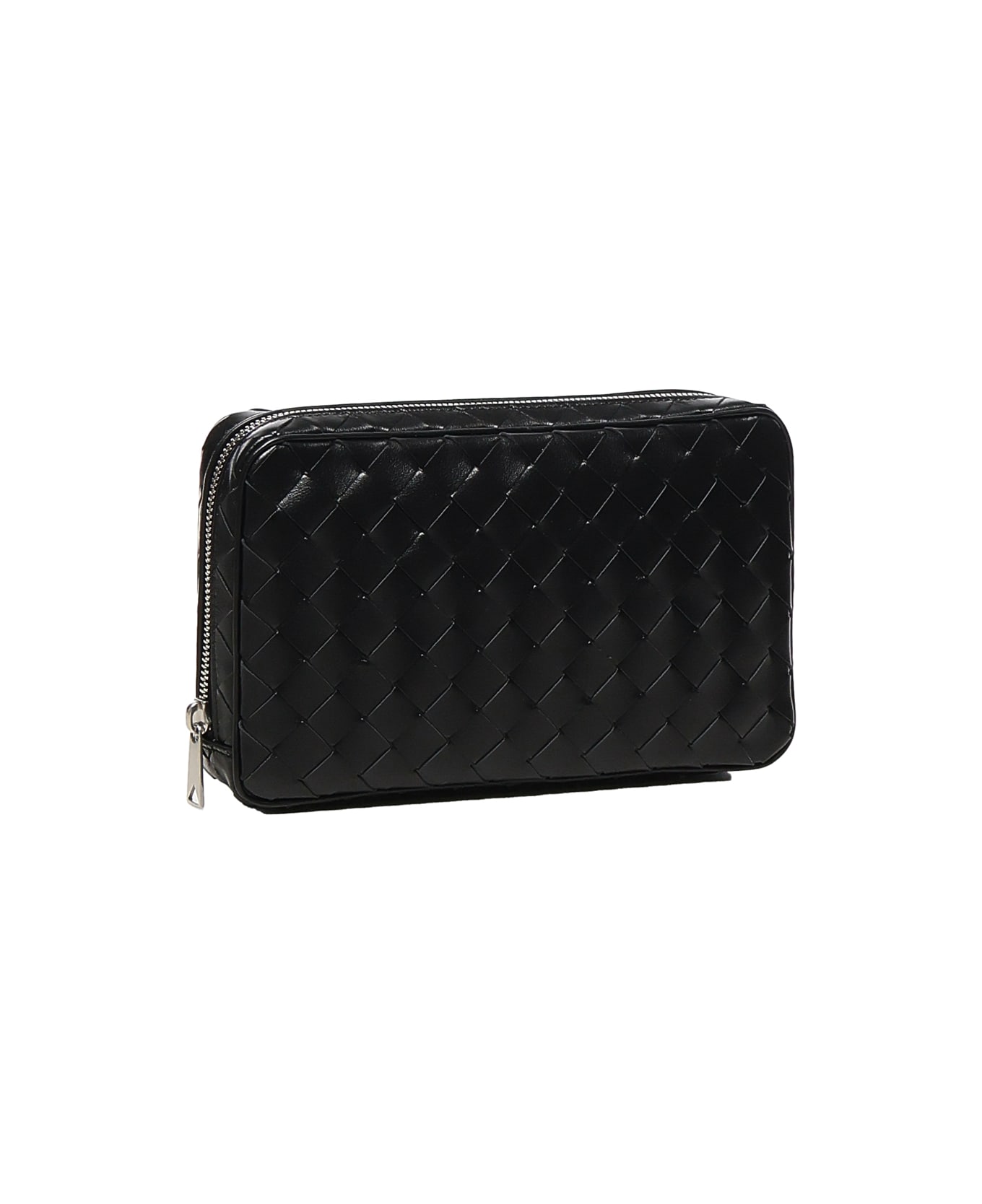 Bottega Veneta Medium Intrecciato Organizer - Black