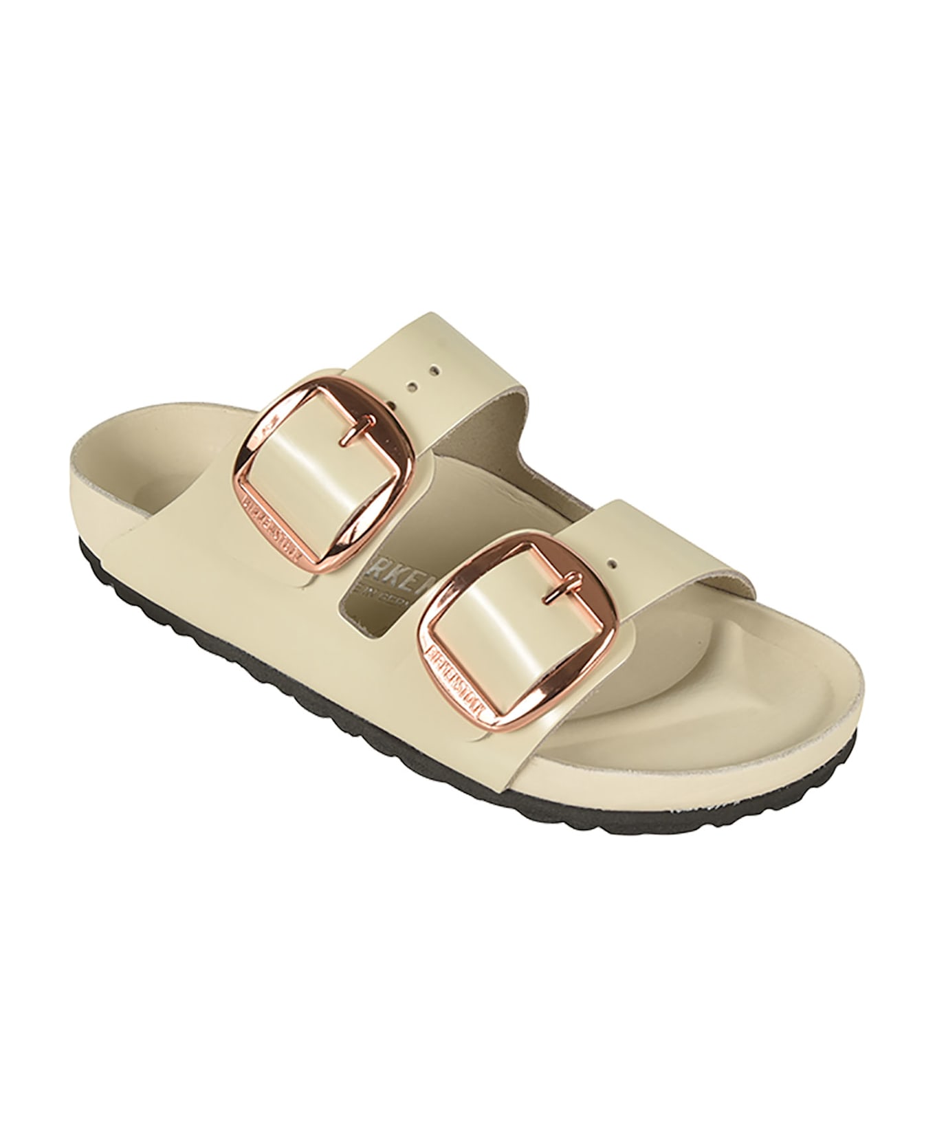 Birkenstock Arizona Big Buckle Sliders - Dove Grey