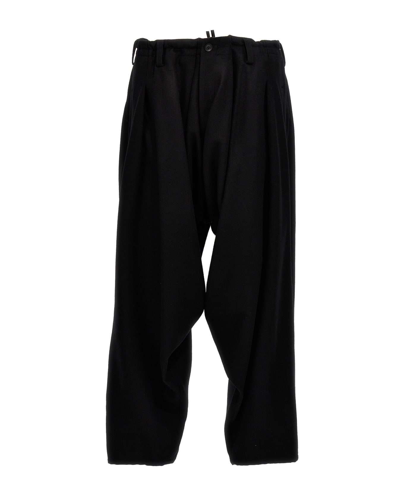 Yohji Yamamoto Low Crotch Pants - Black  