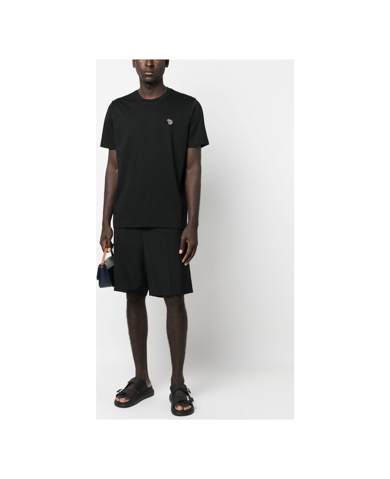 PS by Paul Smith Zebra Organic Cotton T-shirt - Black